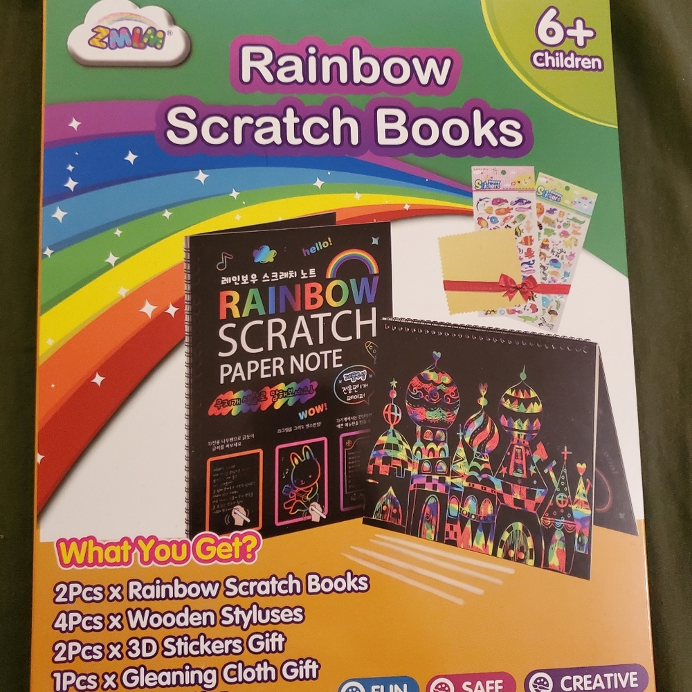 Rainbow Scratch Books